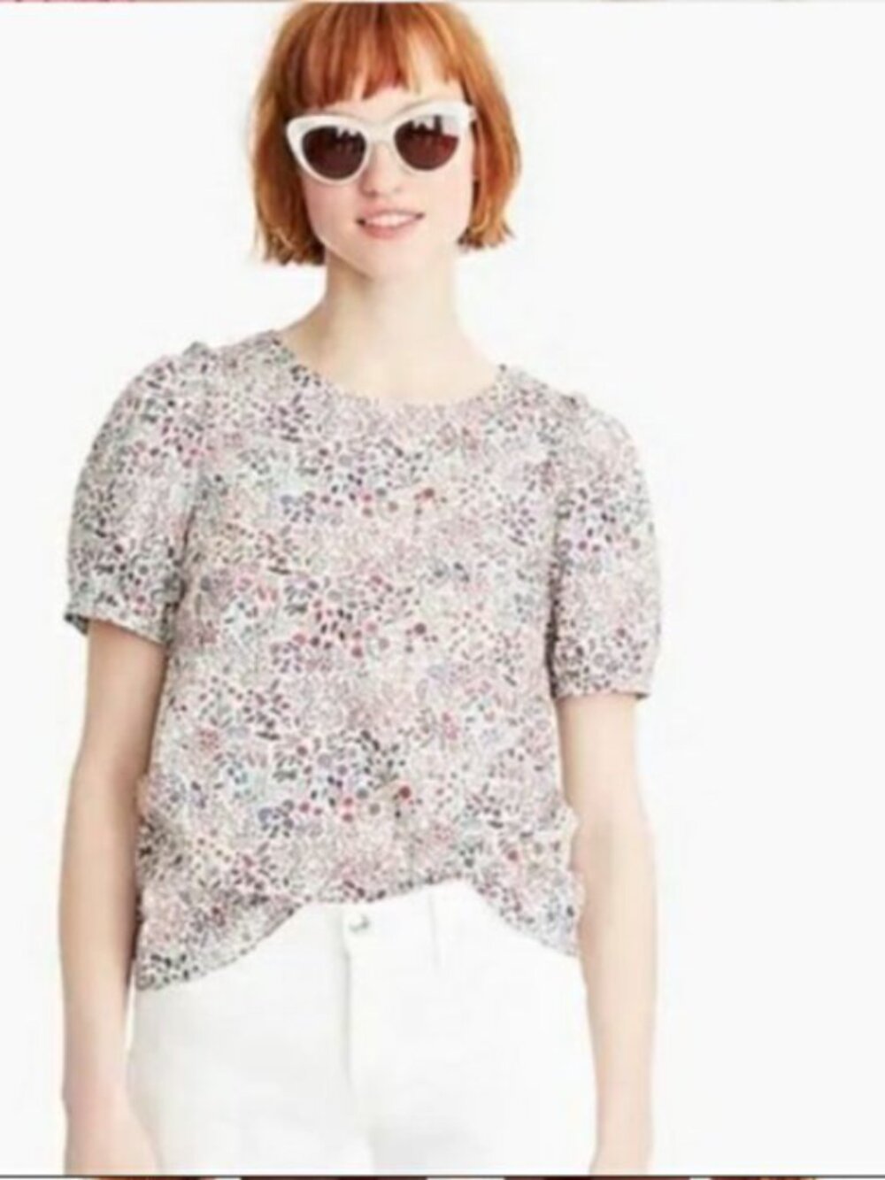 J.Crew X Liberty Of London Floral Puff-Sleeve Blouse - Multi